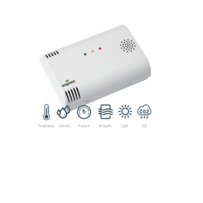 enginko LoRaWAN wewnętrzny czujnik środowiskowy z VOC, LUX i CO2