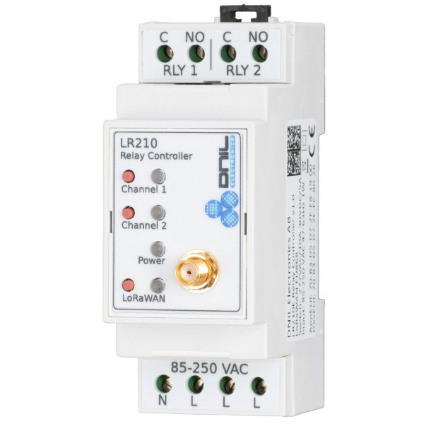 DNIL LoRa Relay Controller LR210E  - Mains input &amp; External antenna